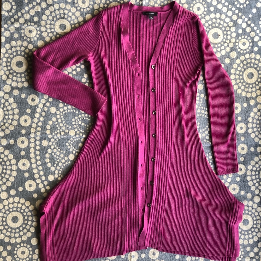 Purple Midi Cardigan